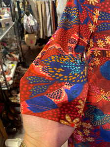 FARM Rio red & multi Blend Floral NWT! Dress, Size S