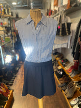 Load image into Gallery viewer, Simkhai Navy &amp; Black Blend Stripe Deconstructed Dress, Size 8

