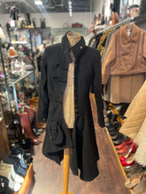 Load image into Gallery viewer, Jumpo Black Poly Button accent Tail Coat, Size 8
