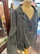 Load image into Gallery viewer, Magnolia Pearl Earthy Brown Cotton embroidered Oversized Blazer
