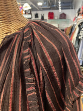 Load image into Gallery viewer, Ulla Johnson Brown &amp; Copper Cotton Blend Stripe NWT! Top, Size 4
