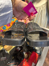 Load image into Gallery viewer, GUCCI clear black jelly Size 39 Sandal Shoe

