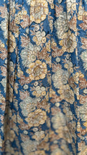 Load image into Gallery viewer, Kerry Cassill Blue &amp; Tan Cotton Floral Maxi Dress, Size 2=Medium
