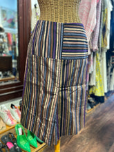 Load image into Gallery viewer, DRIES VAN NOTEN multi colored Cotton Blend striped Pencil Skirt
