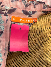 Load image into Gallery viewer, oliphant pink &amp; purple Cotton pintucked Ruffle short sleeve Top
