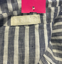 Load image into Gallery viewer, CP Shades Blue &amp; White Linen Stripe Tunic style Top
