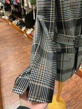 Load image into Gallery viewer, Theory Black &amp; Brown Blend Belted Plaid Blazer, Size 6
