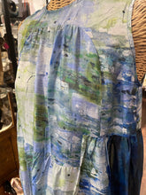 Load image into Gallery viewer, Johnny Was blue/green Silk Tie Dye NWT! Dress, Size XS
