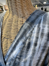 Load image into Gallery viewer, INIZIO Grey &amp; White Linen Tie Dye Sleeveless NWT Dress
