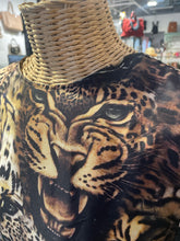 Load image into Gallery viewer, Roberto Cavalli Brown 100% silk Animal Print Short sleeve Dress, Size 44
