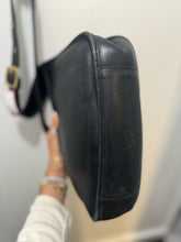 Load image into Gallery viewer, Coach Black Leather gold accent crossbody Vintage Purse
