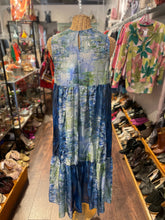 Load image into Gallery viewer, Johnny Was blue/green Silk Tie Dye NWT! Dress, Size XS
