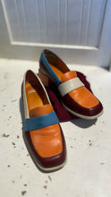 Load image into Gallery viewer, Camper red, orange, blue Leather Gently worn w/ duster Shoe, Size 37
