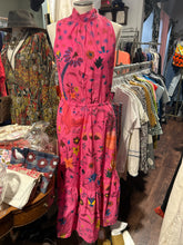 Load image into Gallery viewer, The Kit. Hot Pink Cotton Floral Maxi Dress, Size M
