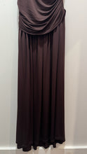 Load image into Gallery viewer, Rachel Comey Brown Viscose blend strapless Ruching maxi Dress, Size L

