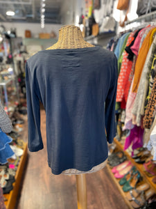 private 02 04 Black Cotton Long sleeve Top