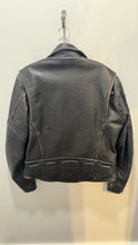 Load image into Gallery viewer, StreetLine Black Leather detail trim moto style Jacket, Size M
