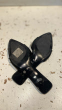Load image into Gallery viewer, Tony Bianco Black Leather Size 6.5 pointed peep toe kitten heel Shoe
