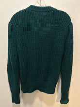 Load image into Gallery viewer, Etoile Isabel Marant Teal Wool Blend Fleck chunky knit Sweater, Size 38

