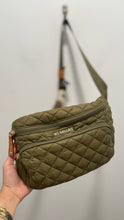 Load image into Gallery viewer, MZ Wallace Khaki quilted fanny pack Purse
