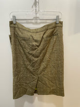 Load image into Gallery viewer, Erica Tanov Green Checkered pencil tweed skirt, Size 2=M
