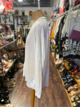 Load image into Gallery viewer, Brunello Cuccinelli White Linen Blend Embroidered Lining cardigan, Size M
