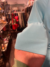 Load image into Gallery viewer, Gretchen Scott Turquoise Polyester solid button down Dress, Size XS
