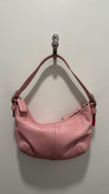 Load image into Gallery viewer, Coach Pink Leather Logo Size Small shoulder Purse

