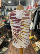Load image into Gallery viewer, Raquel Allegra white, red, yellow cotton &amp; poly Tie Dye Sleeveless Top, Size 3=L
