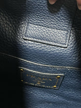 Load image into Gallery viewer, Prada Navy Leather Embossed Hobo Purse, Duster &amp; Cards incl.
