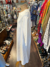 Load image into Gallery viewer, Erica Tanov off beige Cotton Longsleeve frayed Dress, Size 1=Small
