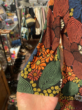 Load image into Gallery viewer, FARM Rio orange &amp; blue Blend Floral fitted 3/4 sleeve Dress, Size S
