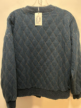 Load image into Gallery viewer, Veronica Beard Blue Cotton Quilted denim NWT Jacket, Size L
