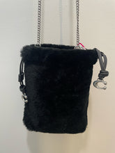 Load image into Gallery viewer, Coach Black Shearling Small crossbody Purse
