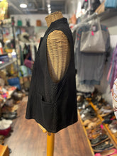 Load image into Gallery viewer, Yacco Maricard Black 100% cotton Assymetrical Buttons Avant-Garde Top, Size 2=M
