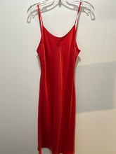 Load image into Gallery viewer, Erica Tanov Blood orange Silk Slip Dress midi Dress, Size 2=M
