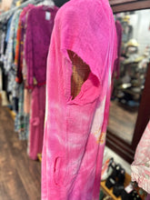 Load image into Gallery viewer, Love Tanjane pink, orange &amp; white Cotton Tye Dye Maxi pocket detail Dress
