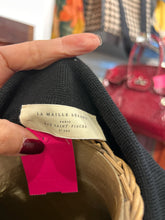 Load image into Gallery viewer, La Maille Sezane Black Merino Wool Buttons longsleeve Sweater
