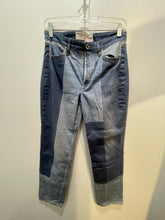 Load image into Gallery viewer, Rag &amp; Bone Blue Cotton Blend Patch patchwork skinny Jeans, Size 27

