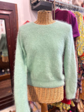 Load image into Gallery viewer, Bellerose mint Angora fuzzy Sweater
