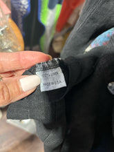 Load image into Gallery viewer, Andrea Geer Black Linen Patchwork button down Gently Worn Top, Size S
