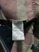 Load image into Gallery viewer, Solid &amp; Striped Pink &amp; Brown Wool &amp; cashmere Stripe Cropped Sweater, Size M
