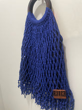 Load image into Gallery viewer, ARANAZ Indigo Crochet fringe &quot;Beachy chic&quot; Handbag
