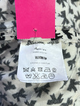 Load image into Gallery viewer, RED Valentino white &amp; black sleeveless bow print Ruffle Dress, Size S Gently Worn

