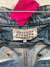 Load image into Gallery viewer, Maison Margiela Blue Cotton stitching Wide Leg HIGH WAIST Jeans, Size 38

