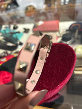 Load image into Gallery viewer, Valentino Pink Leather Bracelet
