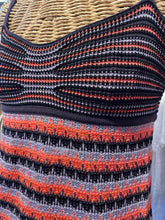 Load image into Gallery viewer, Missoni navy &amp; rainbow Stripe Sleeveless Top
