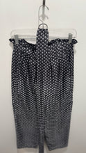 Load image into Gallery viewer, MASSCOB Black &amp; White Silk Floral High Waist with belt Pant
