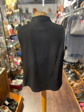 Load image into Gallery viewer, Yacco Maricard Black 100% cotton Assymetrical Buttons Avant-Garde Top, Size 2=M
