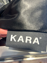 Load image into Gallery viewer, KARA white &amp; black crystal mesh shoulder Purse NWT!
